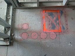 core drilling pattern for cored drilling operator to follow